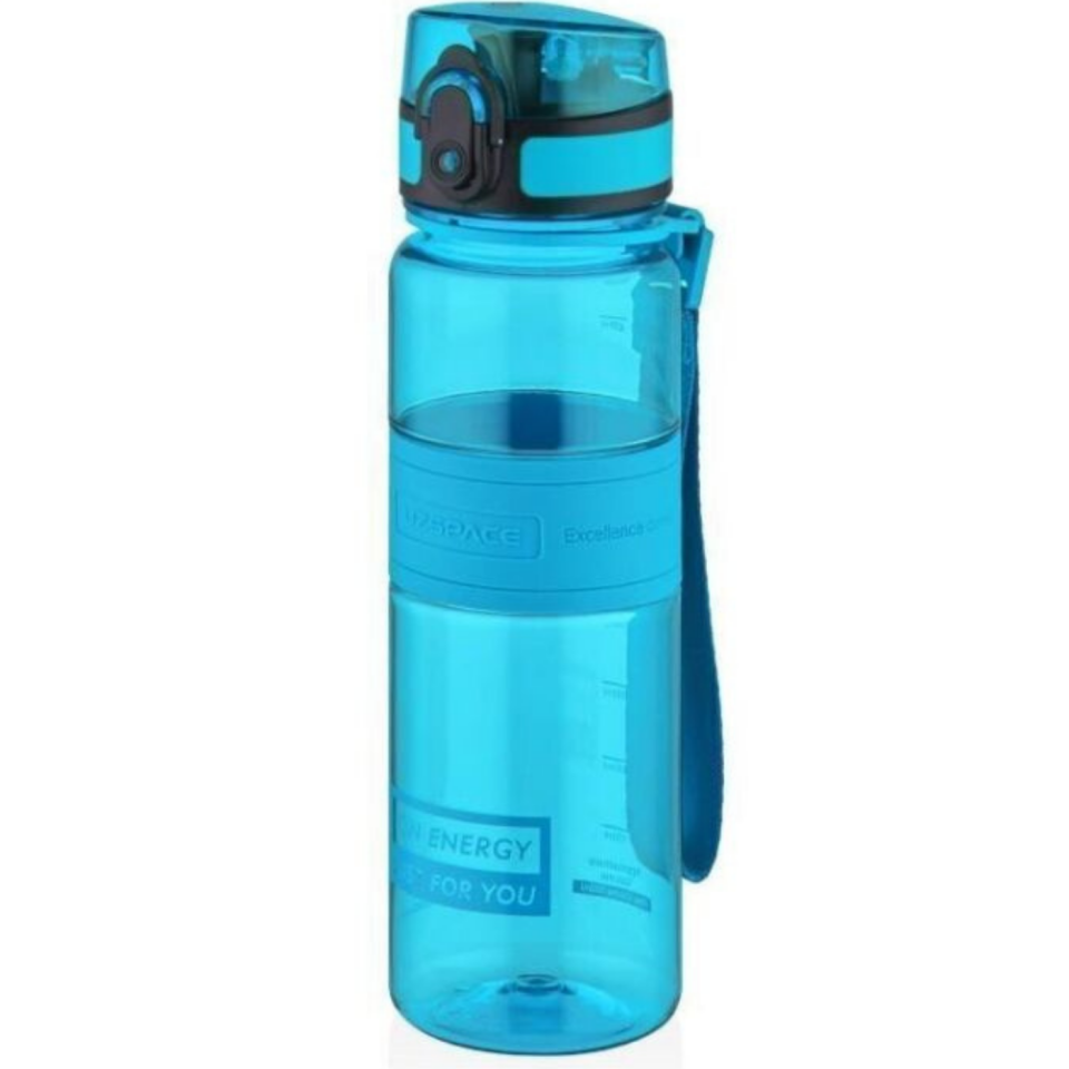 Uzspace 526 Silikon Gövde Trıtan Su Matarası 550ml Turkuaz