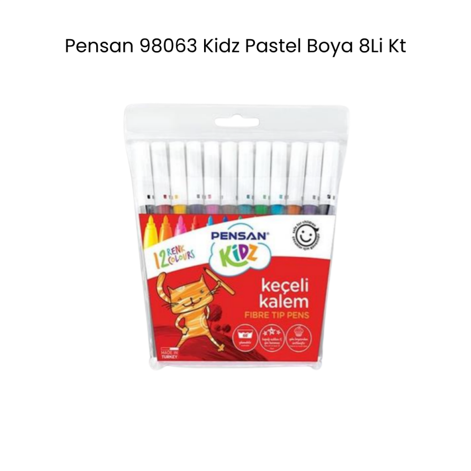 Pensan 99060 Kidz Keçeli Boya Kalemi 12 Renk