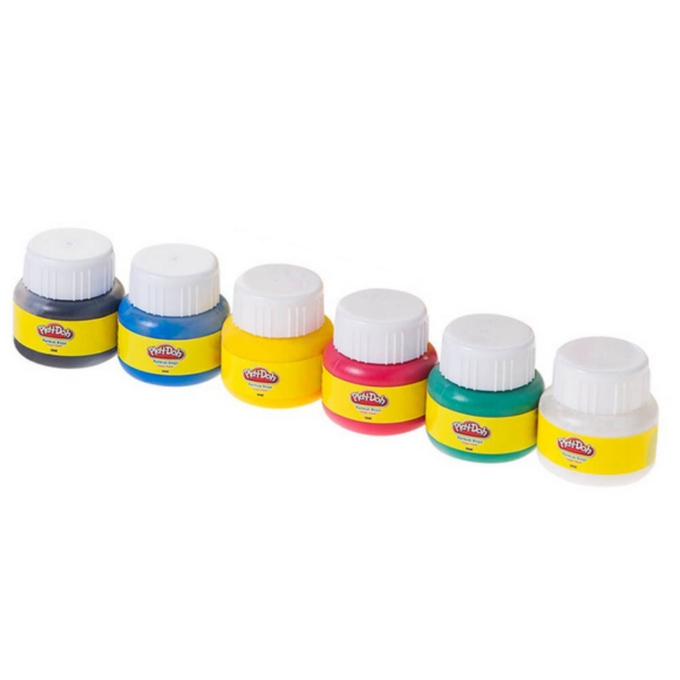 Play-Doh Play-PR018 Parmak Boyası 6 Renk 30ml