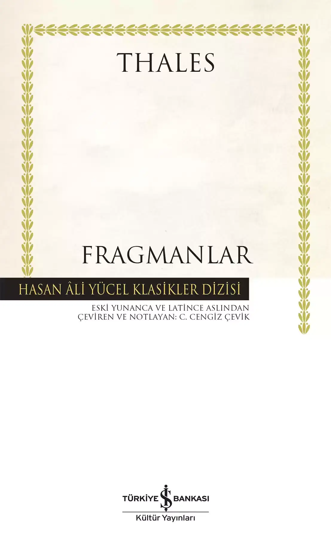 Fragmanlar - Ciltli