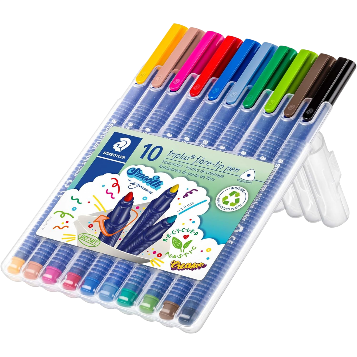 Staedtler 323­-Sb10 03 Tri plus Color Keçeli Kalem 10 Lu