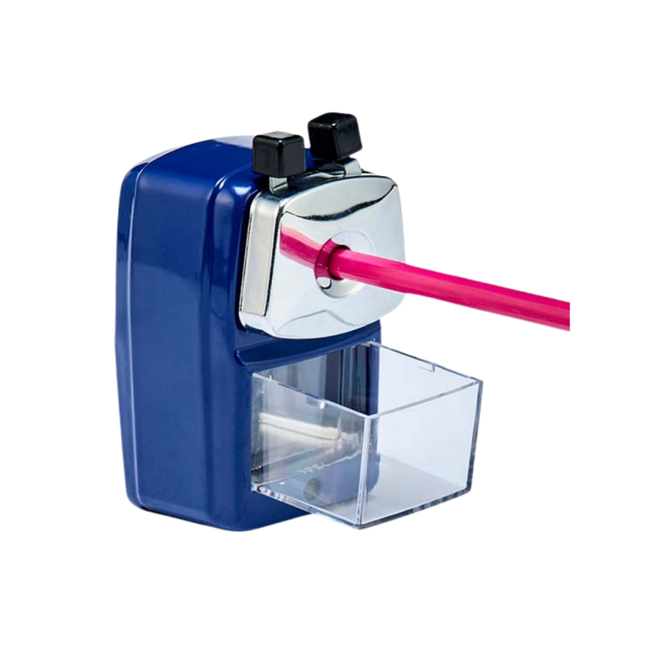 Mas 6730 Kalemtıraş Kollu Masa Tipi Küçük Metal Lacivert