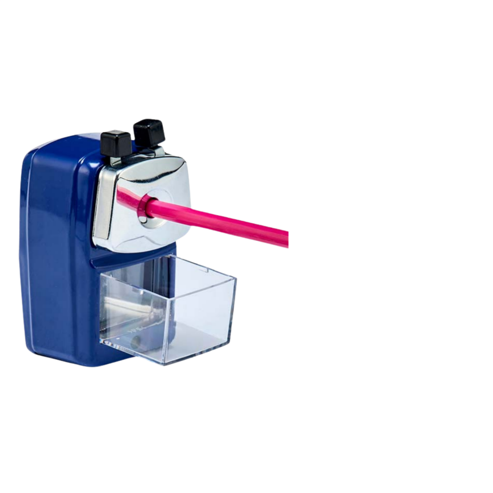 Mas 6730 Kalemtıraş Kollu Masa Tipi Küçük Metal Lacivert