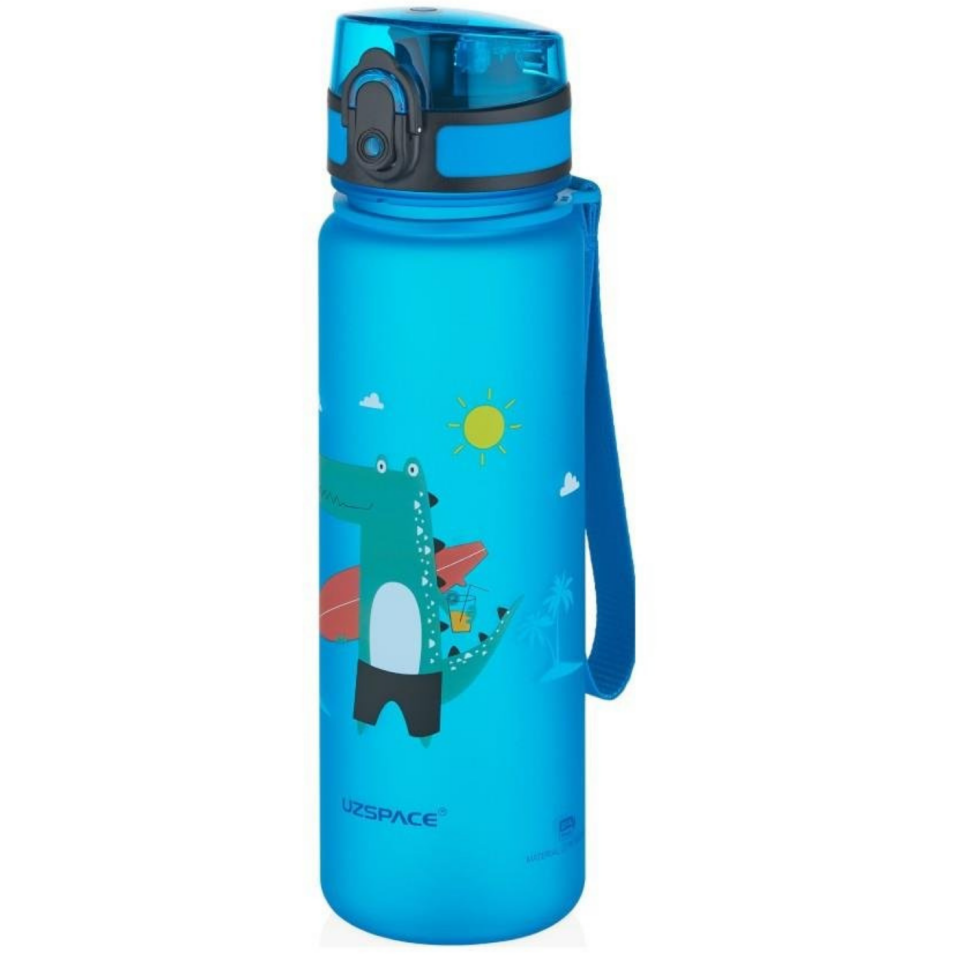 Uzspace 3026-5 Sevimli Hayvan Desenli Soft-Touch Trıtan Su Matarası 500ml Pembe
