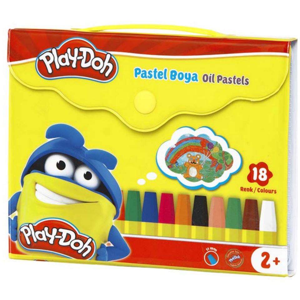 Play-Doh Play-PA006 Pastel Boya Çantalı 18 Renk