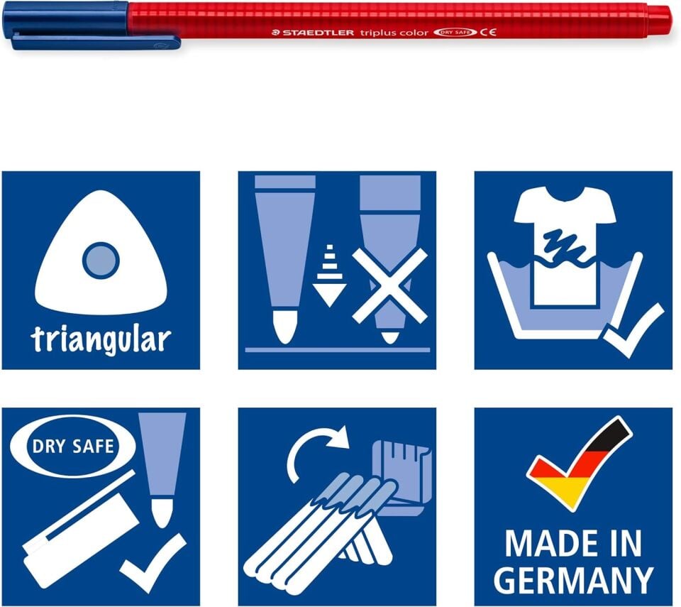 Staedtler Triplus Color 323-SB6CS2 Keçeli Kalem 6’lı Set (Naturel Renkler)