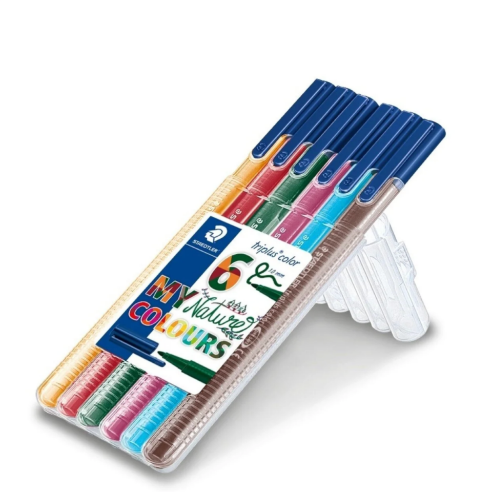 Staedtler Triplus Color 323-SB6CS2 Keçeli Kalem 6’lı Set (Naturel Renkler)