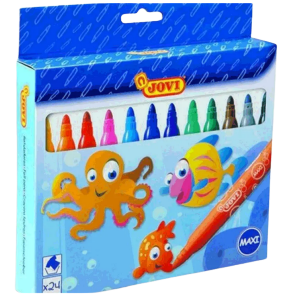 Jovi 1624 Yıkanabilir Keçeli Kalem 24 Renk