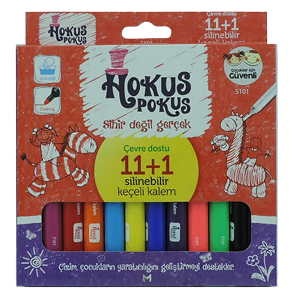 Mopak 5101 Sihirli Keçeli Kalem 11+1 Renk