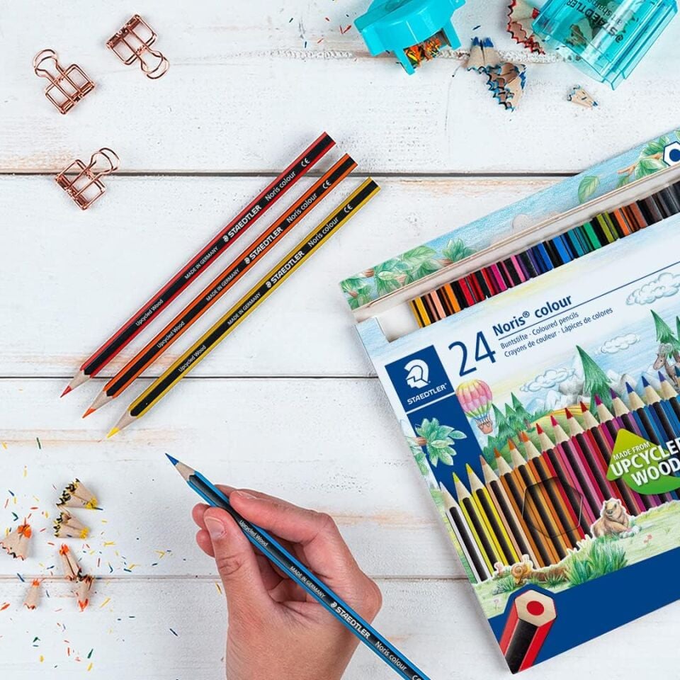 Staedtler 185-C24 Norıs Color Kuru  Boya  24 Lü Set