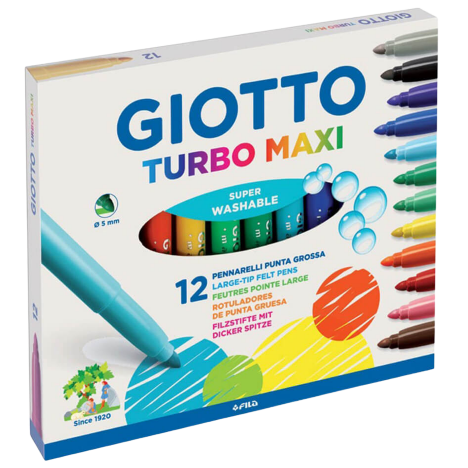 Gıotto 454000 Keçeli Kalem Jumbo 12'li