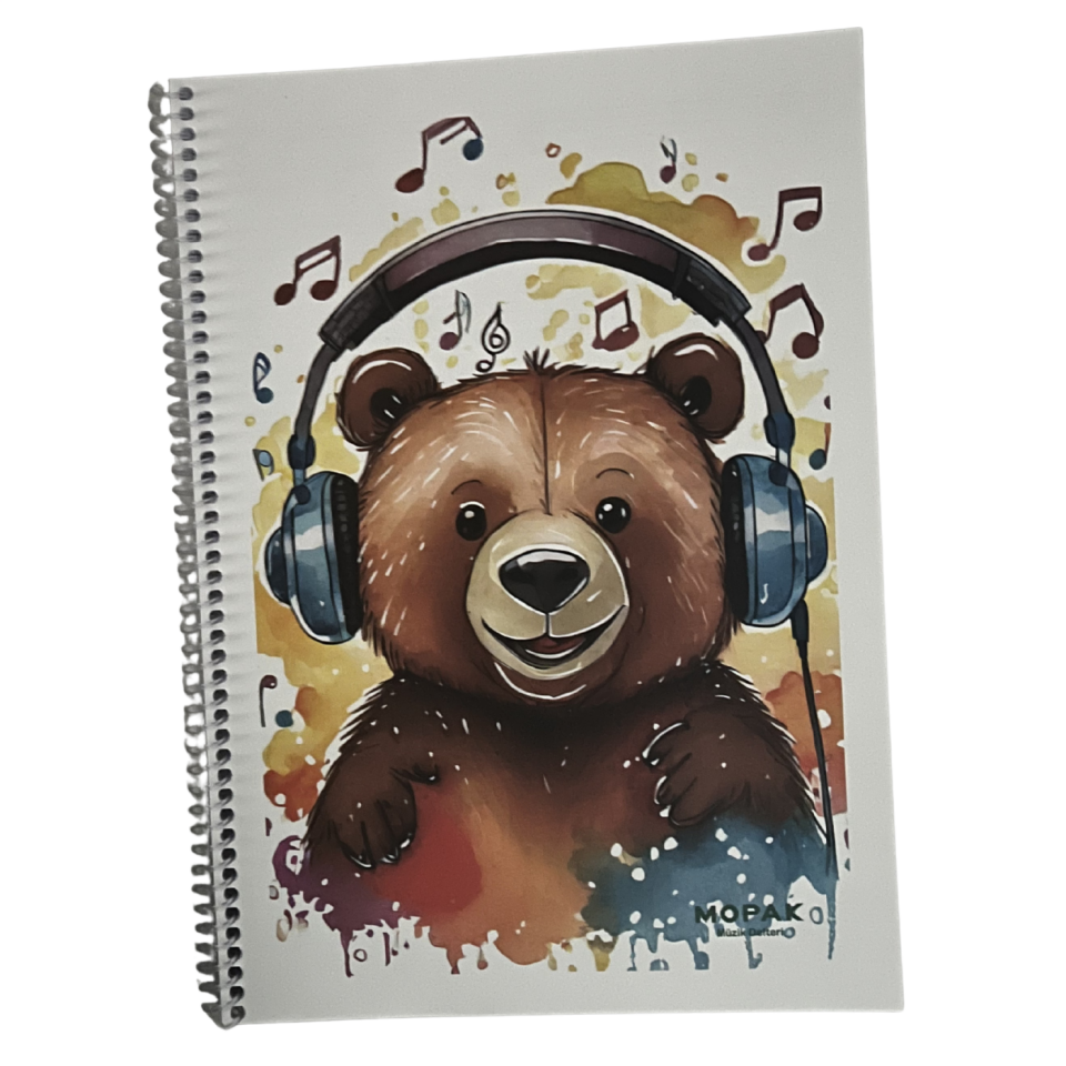 Mopak Müzik Defteri Spiralli Pp Kapak A4 40Yp