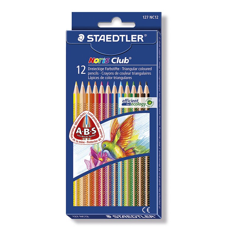 Staedtler Noris Club 12’li Üçgen Kuru Boya Kalemi NC12/127