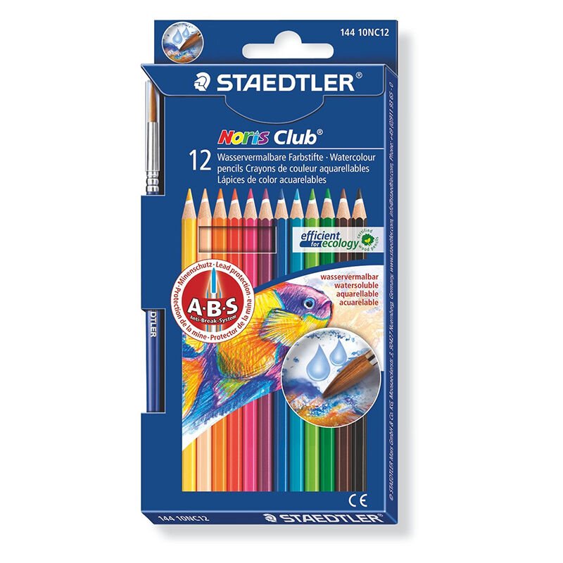 Staedtler Noris Club 12'li Aquarel Kuru Boya Seti