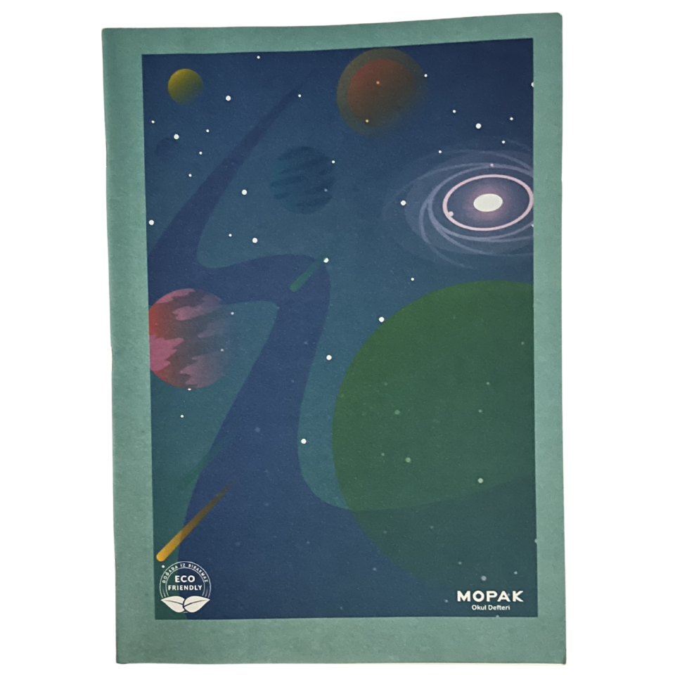 Mopak Okul Defteri Karton Kapak A4 40Yp Çizgili