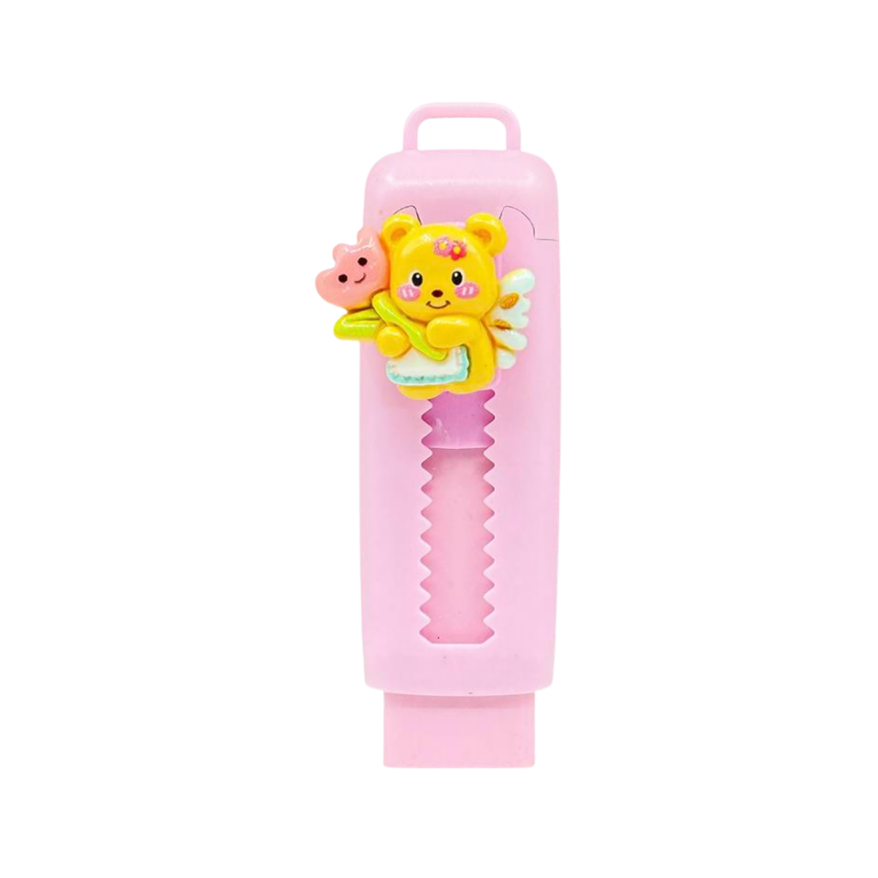 Mikro Honey Bear Sürgülü Silgi ER-4550-01 Pembe