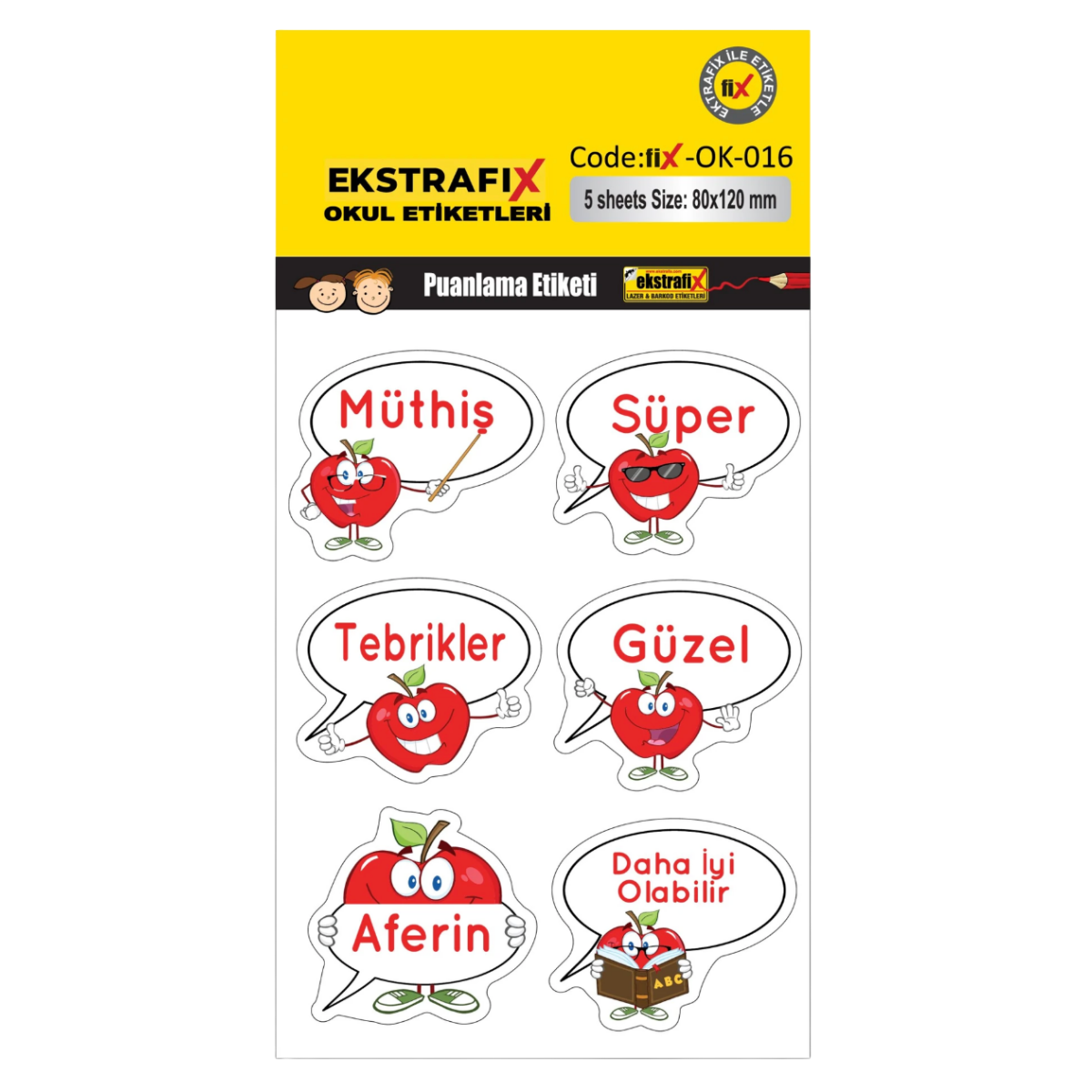 Ekstrafix Ok-016 Sticer 80X120Mm