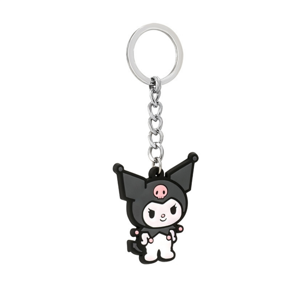 Kuromi Temalı Zincirli Silikon Anahtarlık - 308300