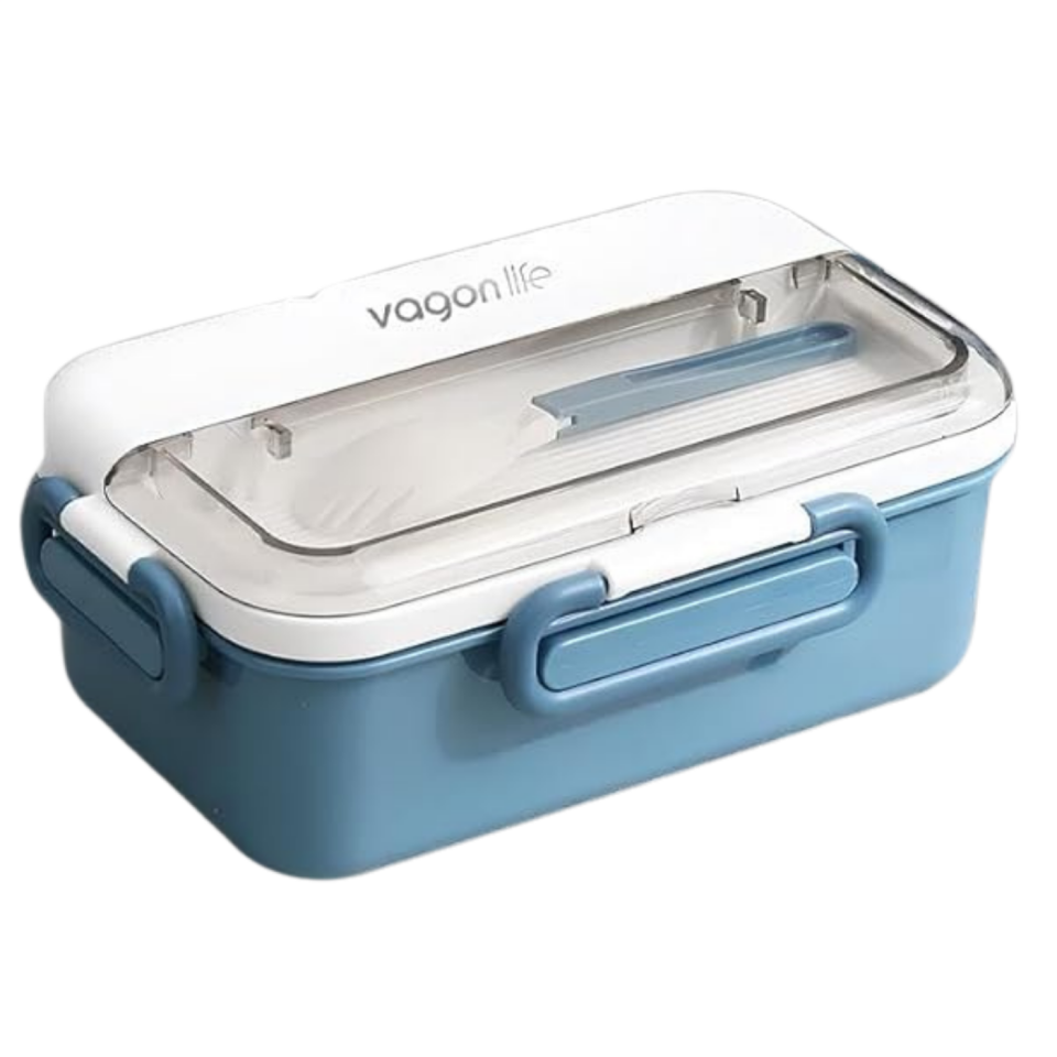 Vagonlife XC-558 Tek Bölmeli Paslanmaz Çelik Lunchbox 700ml Mavi