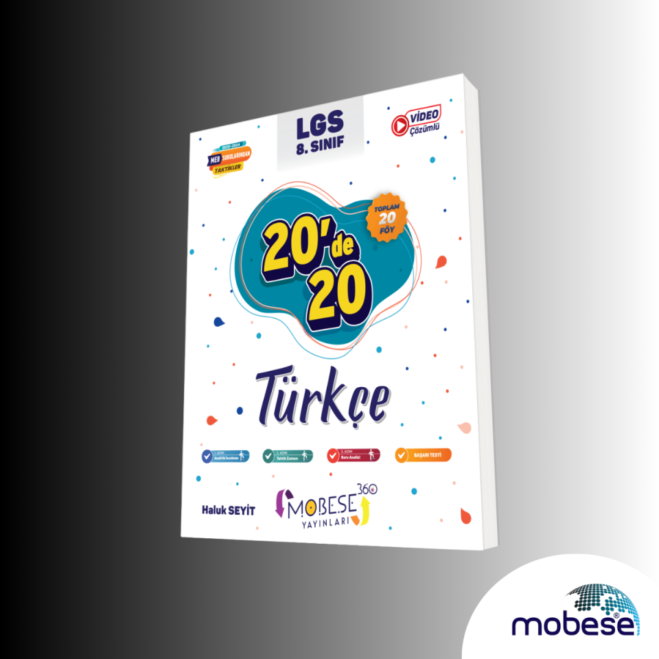 Mobese 8.Sınıf 20'De 20 Türkçe Kitabı