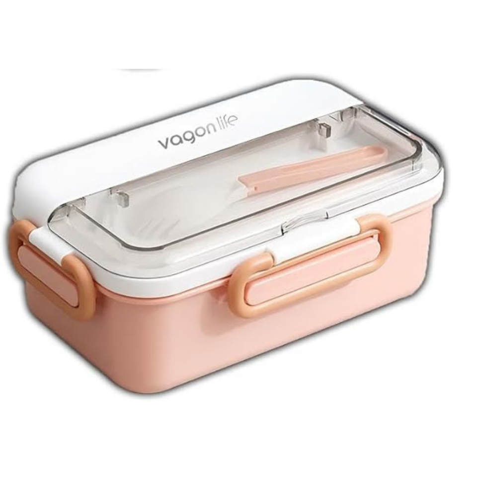 Vagonlife XC-558 Tek Bölmeli Paslanmaz Çelik Lunchbox 700ml Pudra