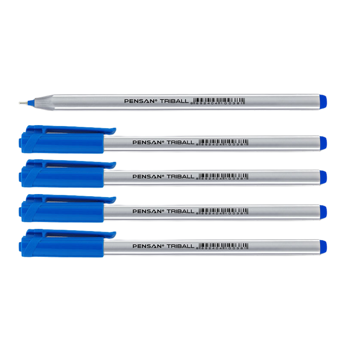 Pensan Triball Tükenmez Kalem Mavi 5'li Set 1003