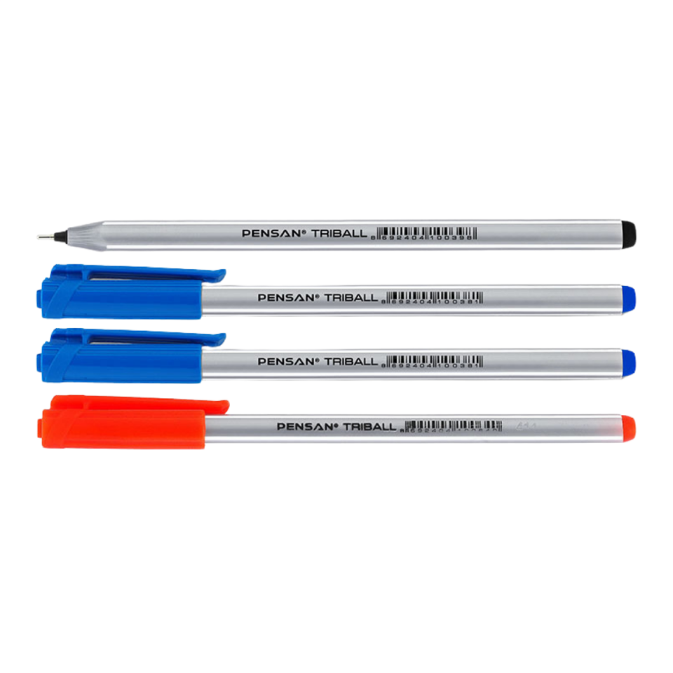 Pensan Triball Tükenmez Kalem Karışık 4'lü Set 1003