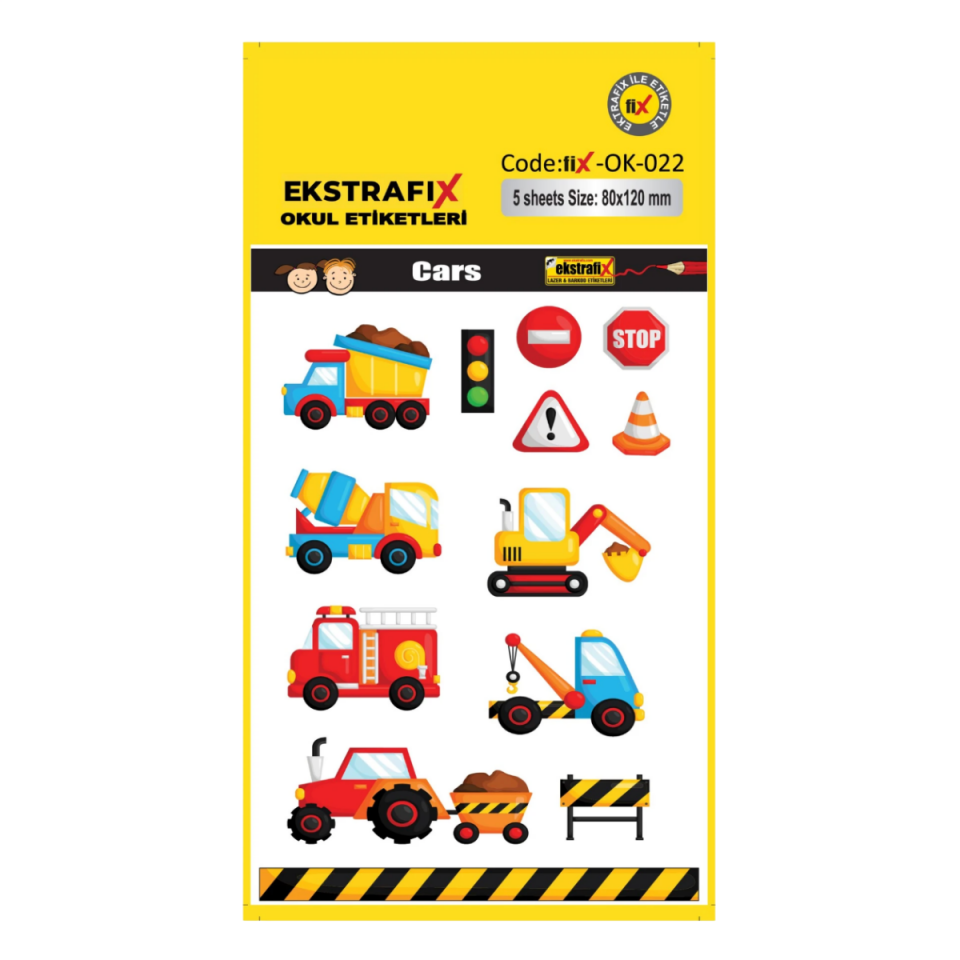 Ekstrafix Ok-022 Okul Etiketi 80X120Mm