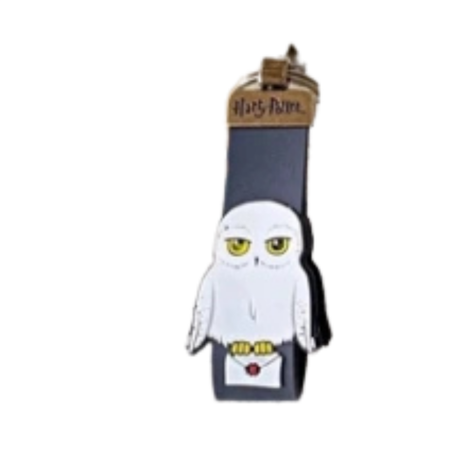 Harry Potter Metal Klipsli Silikon Anahtarlık Beyaz 03