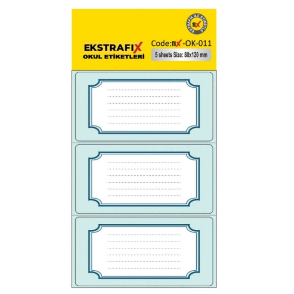 Ekstrafix Dl­001 Dekoratif Etiket  80X120Mm  161241