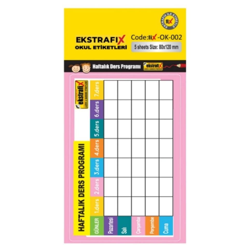 Ekstrafix Dl­003 Dekoratif Etiket  80X120Mm  161930