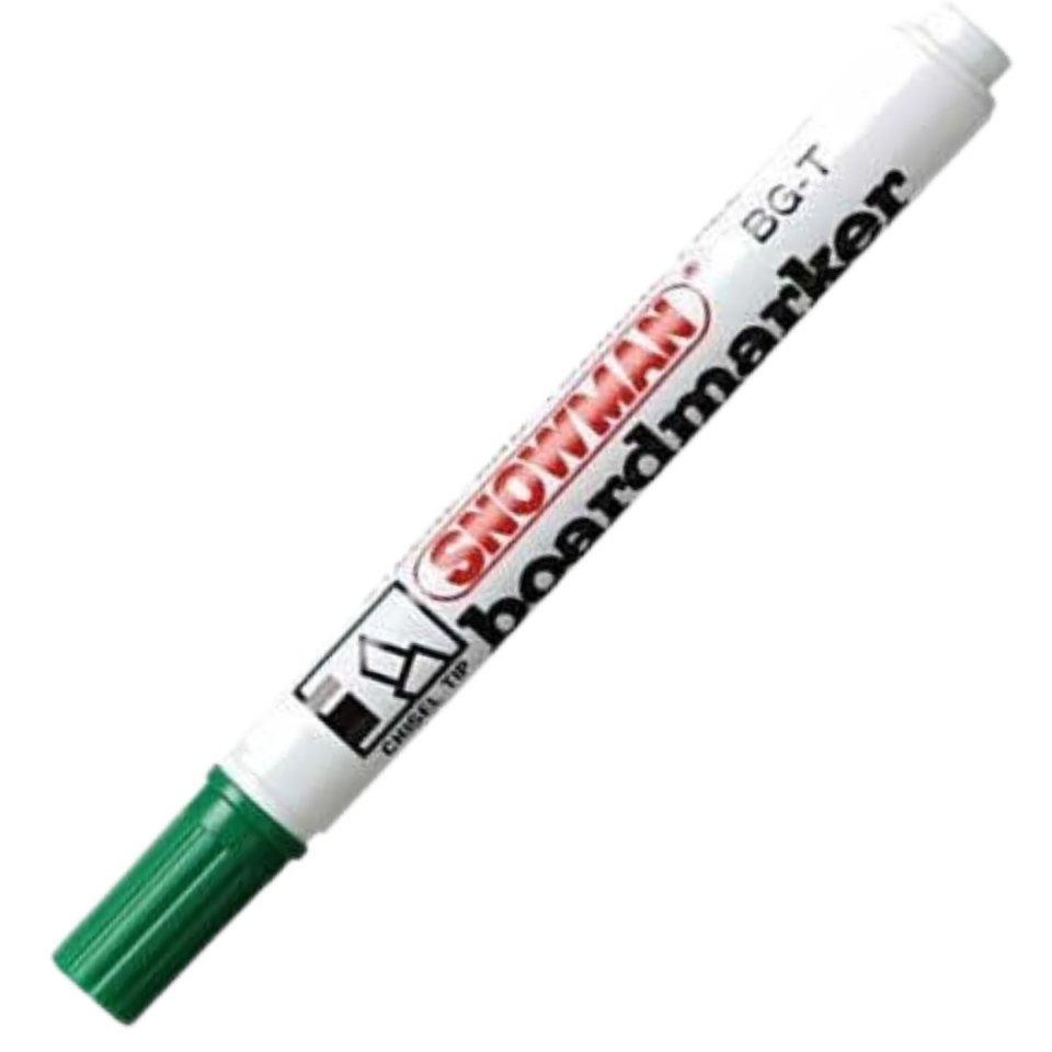 Snowman BG-12 Beyaz Tahta Kalemi Yeşil