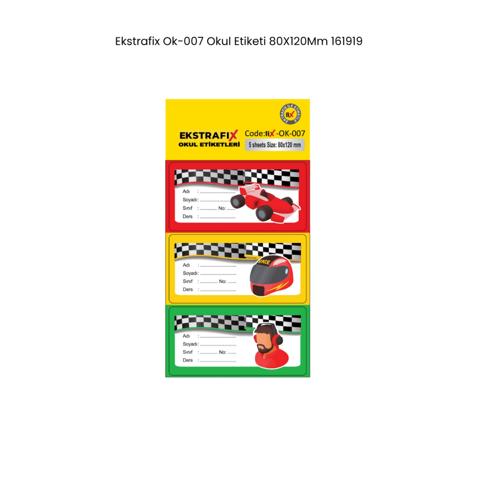 Ekstrafix Dl­015 Dekoratif Etiket  80X120Mm  161942