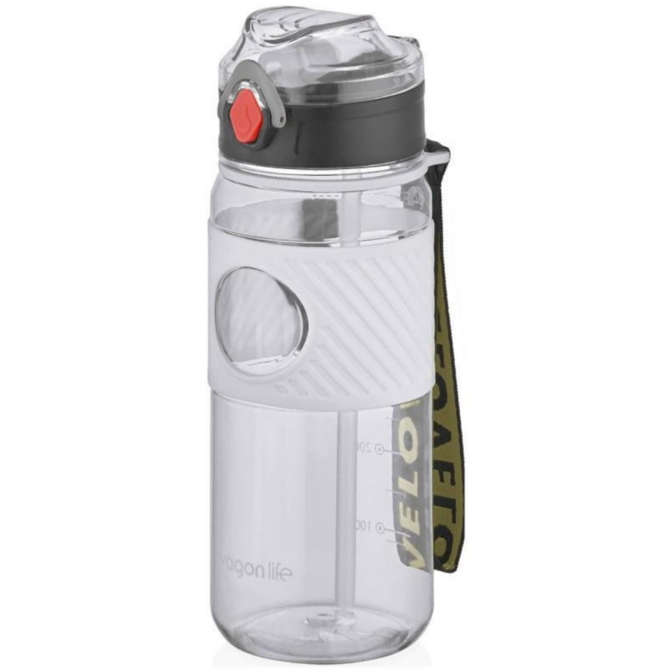 Vagonlife VGN-2236 Silikon Gövde Su Matarası 600ml Pembe