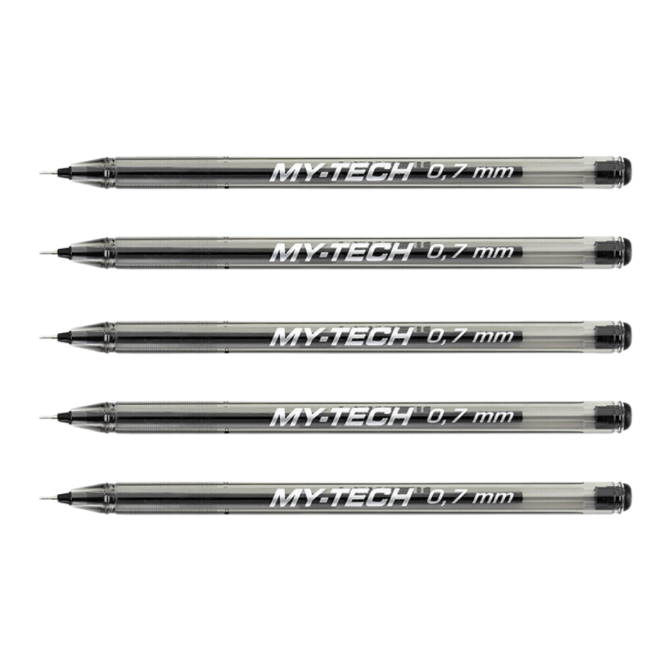 Pensan My-Tech 0.7 Tükenmez Kalem 5'li Siyah