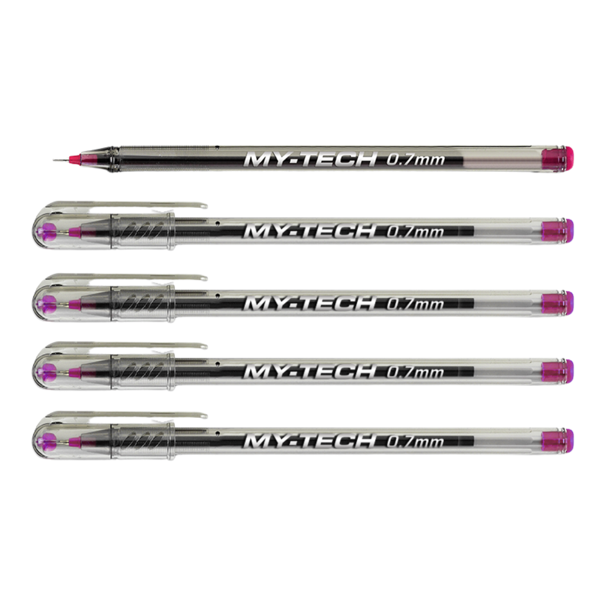 Pensan My-Tech 0.7 Tükenmez Kalem Kırmızı 5'li Set