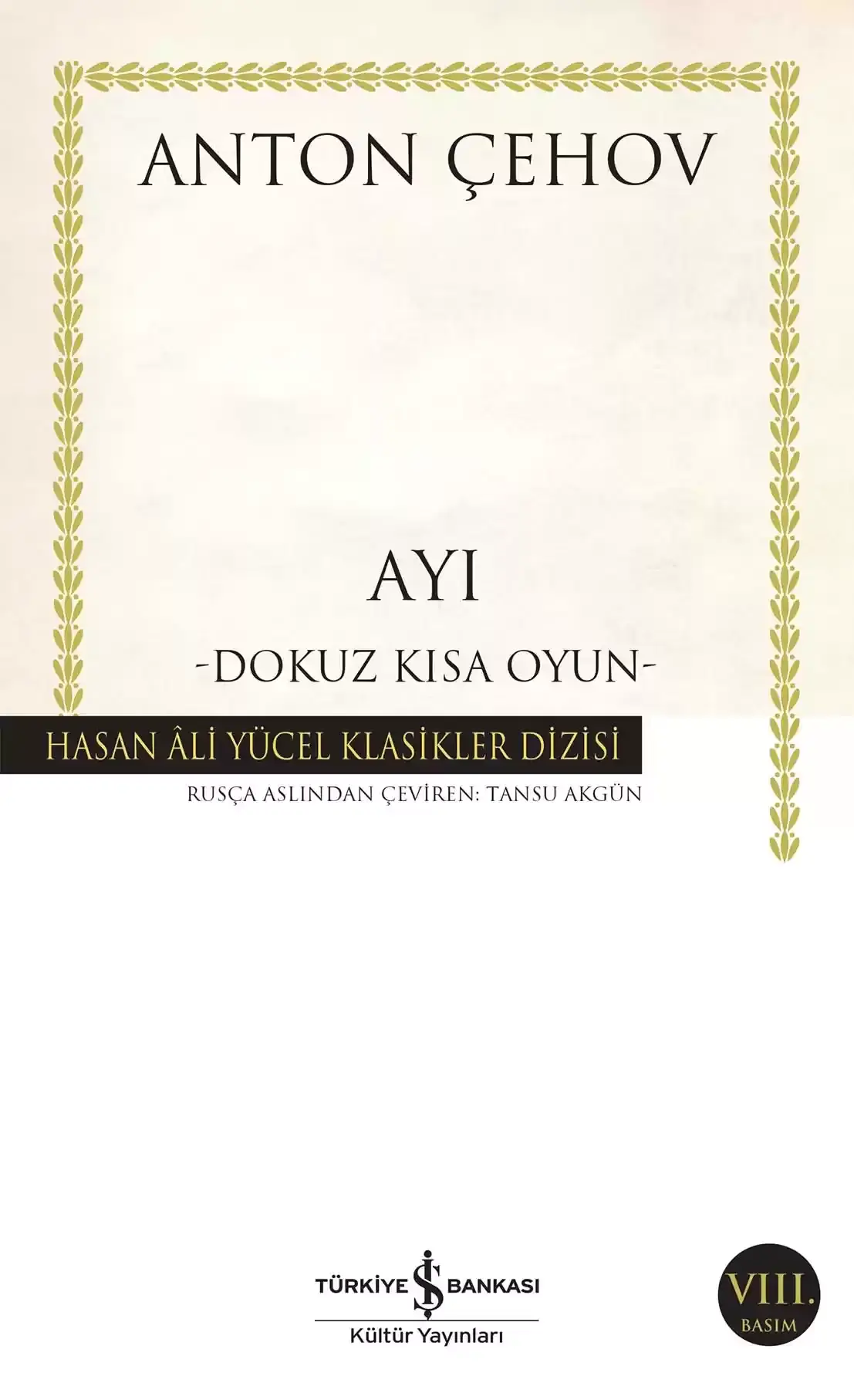 Ayı -Dokuz Kısa Oyun-