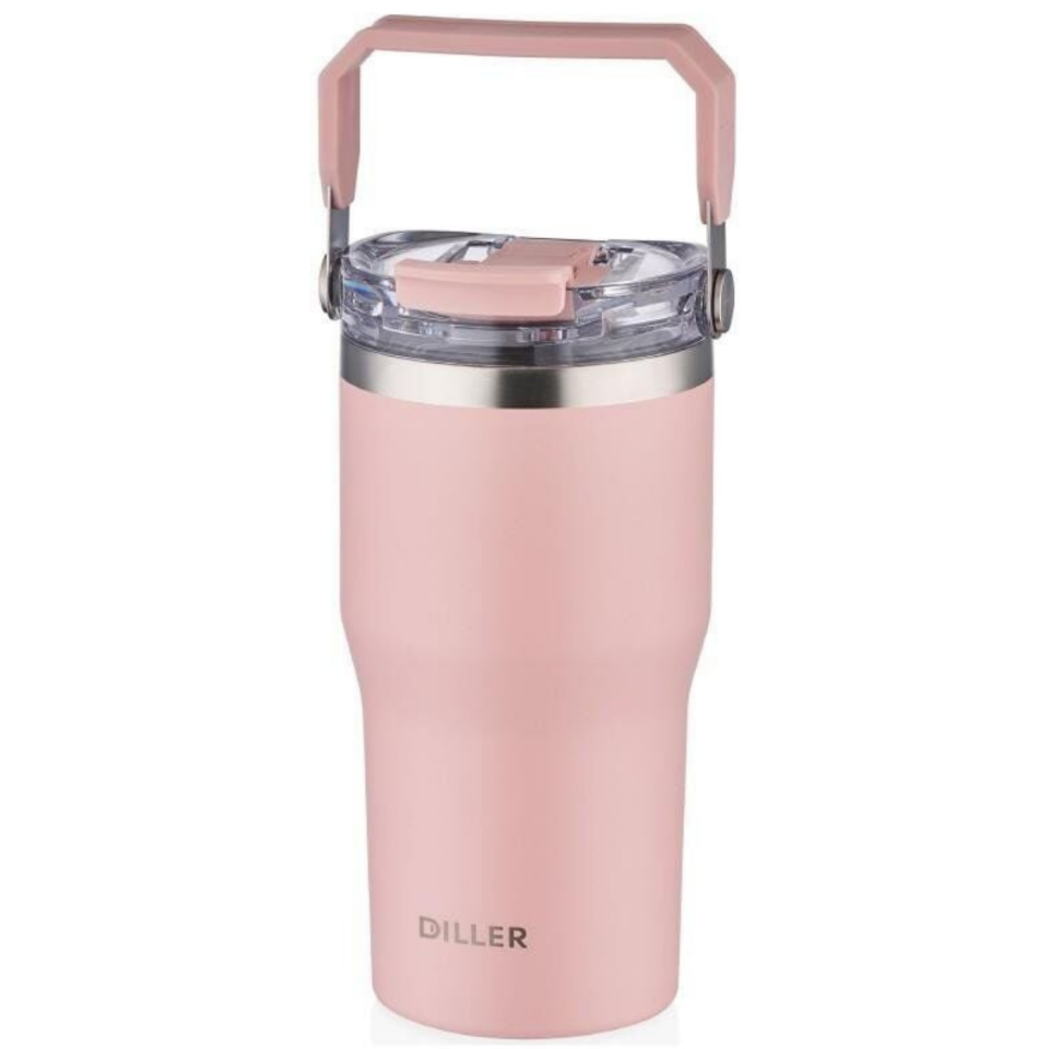 Diller D9168 Paslanmaz Çelik Matara 620 ml Beyaz