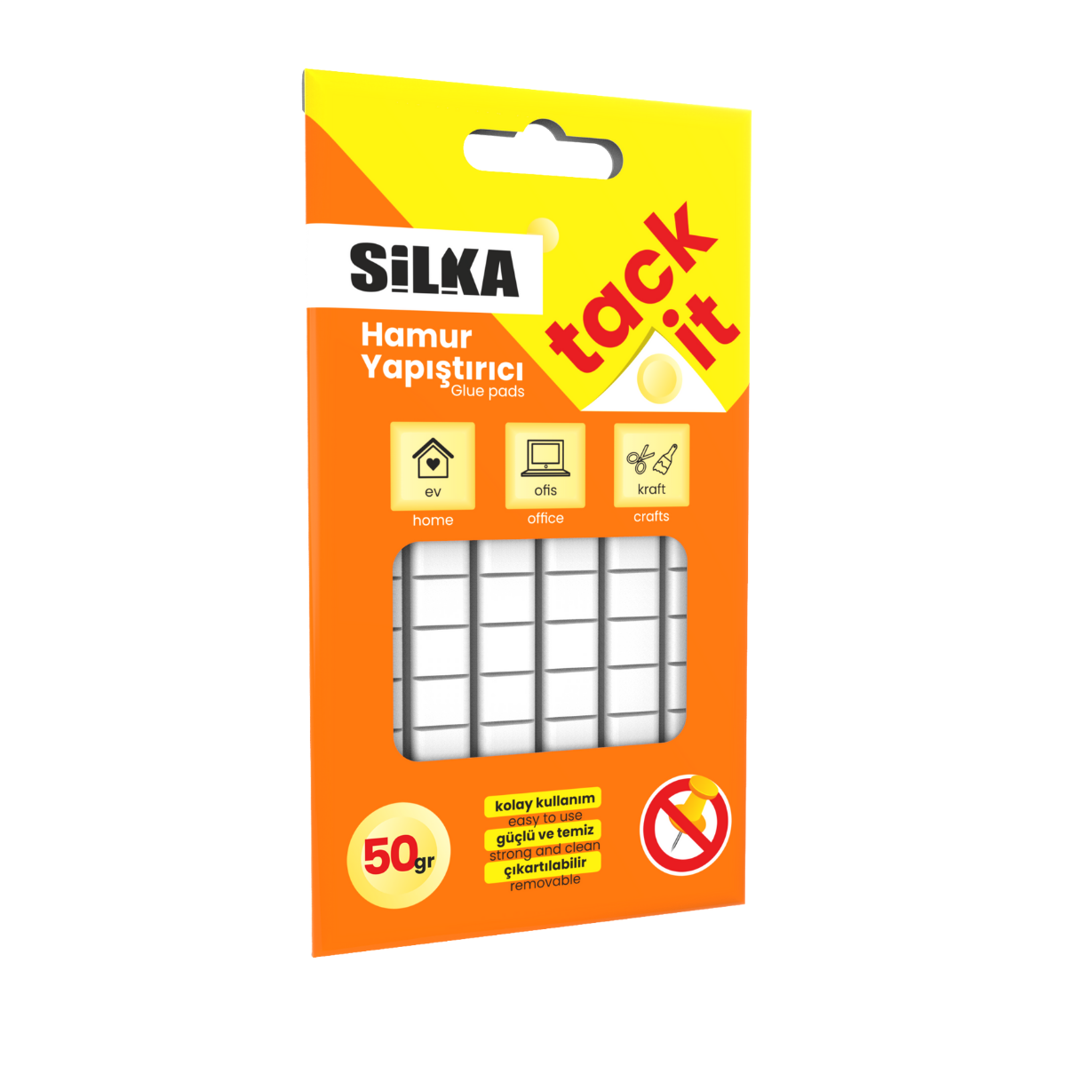 Art.1112 Silka 50 Gr Beyaz Tack-It Yapıştırıcı