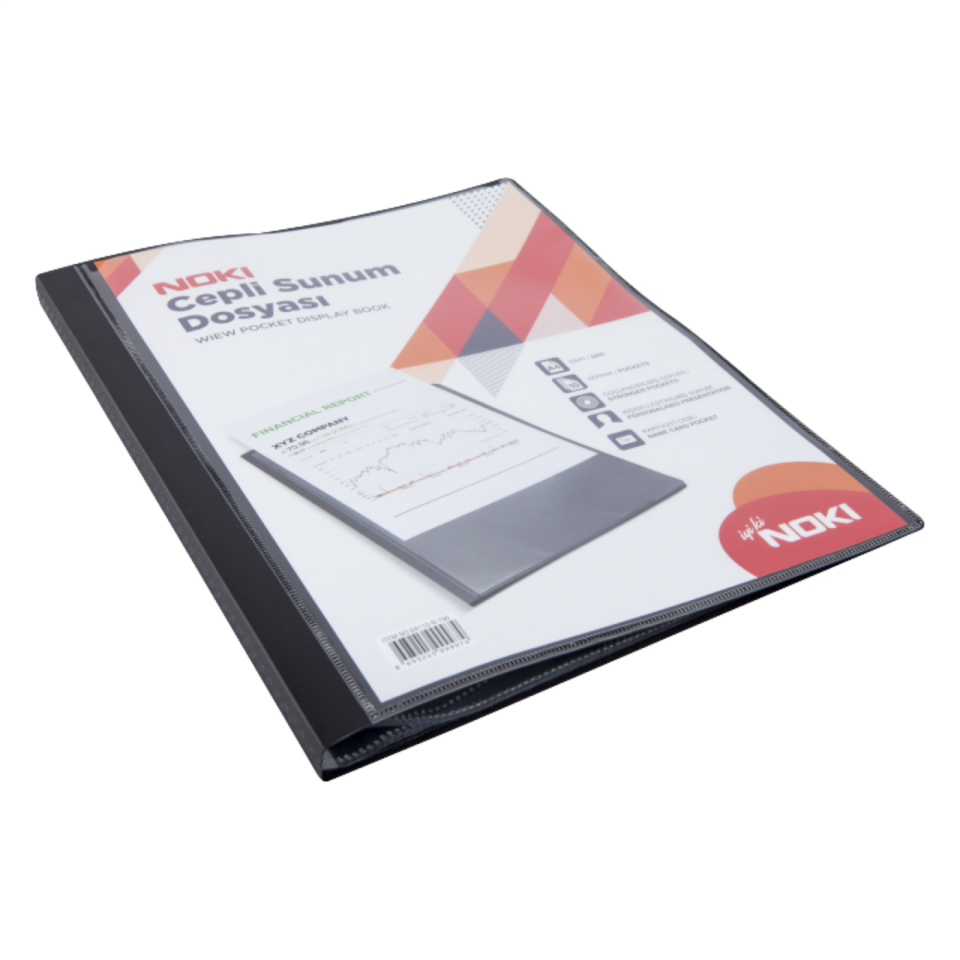 Noki Sunum Dosyası Cepli 10Yp Siyah 64110N-190