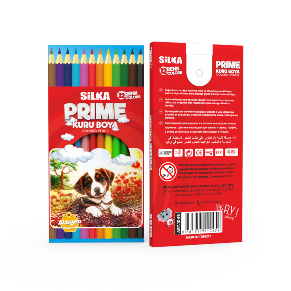 Art.414 Silka 12 Li Hex Prıme Kısa Kuru Boya