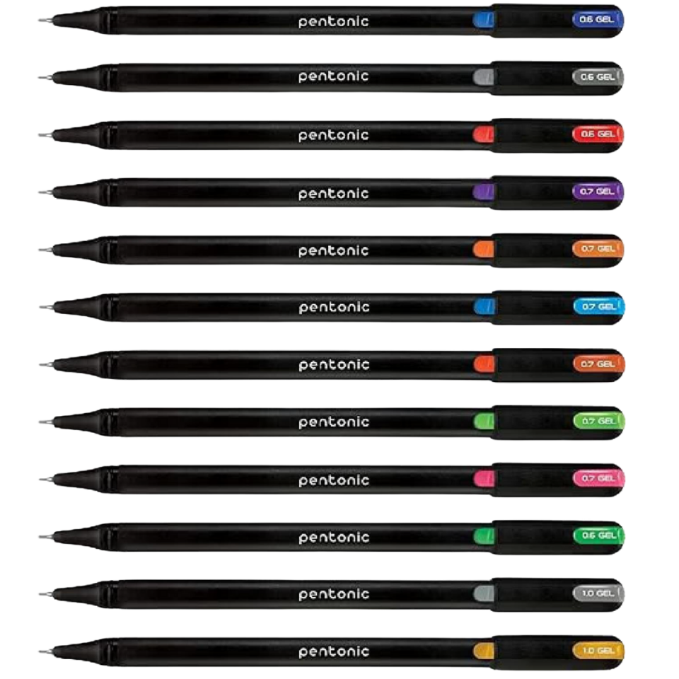 Pentonic 12 Li Glizt Simli  Jel Kalem Blister Set (Karışık Renk)