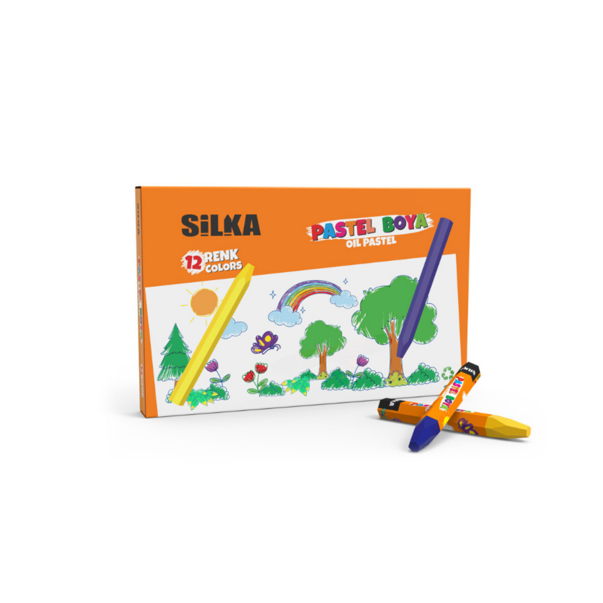 ART.538 SİLKA 12 Lİ PASTEL BOYA