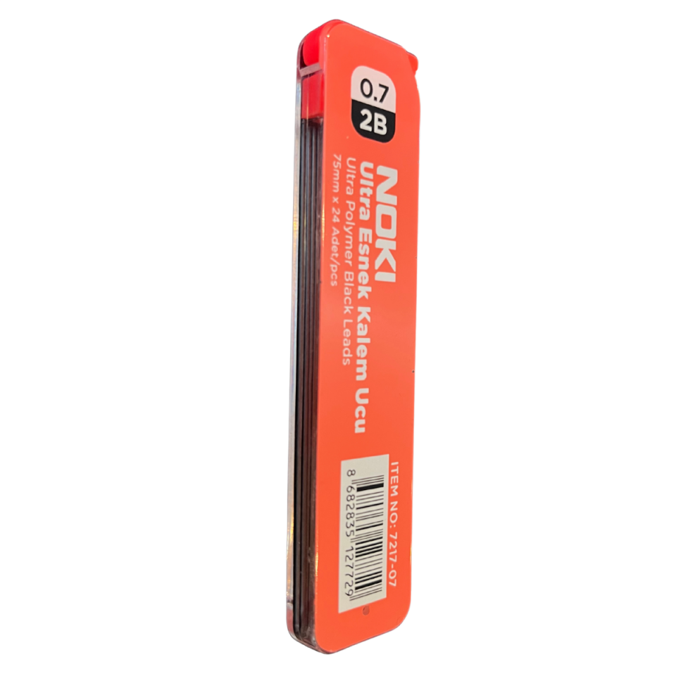 Noki Min 2B 75mm 24'lü Tüp 07mm Uç Kırmızı