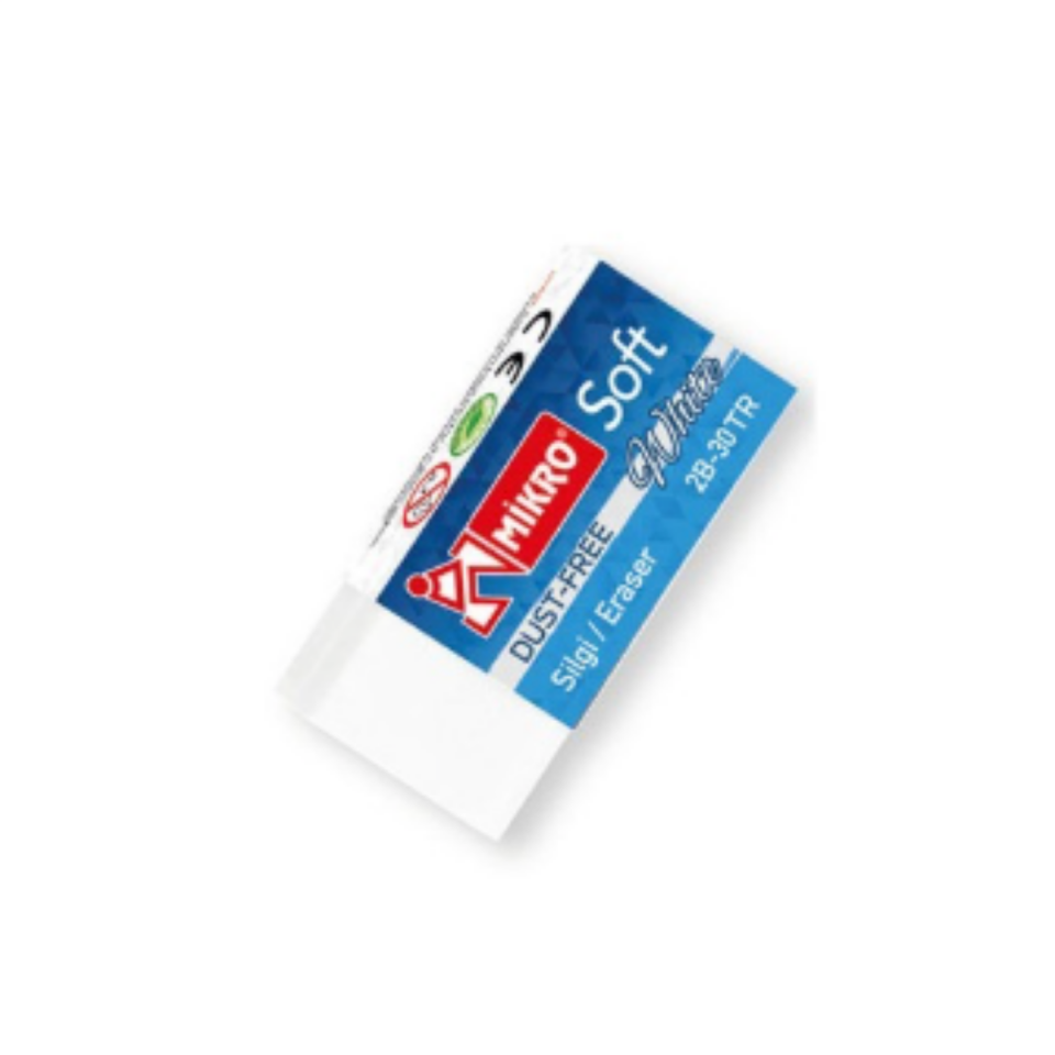 Mikro 2B­3 0-Tr Beyaz Soft Silgi