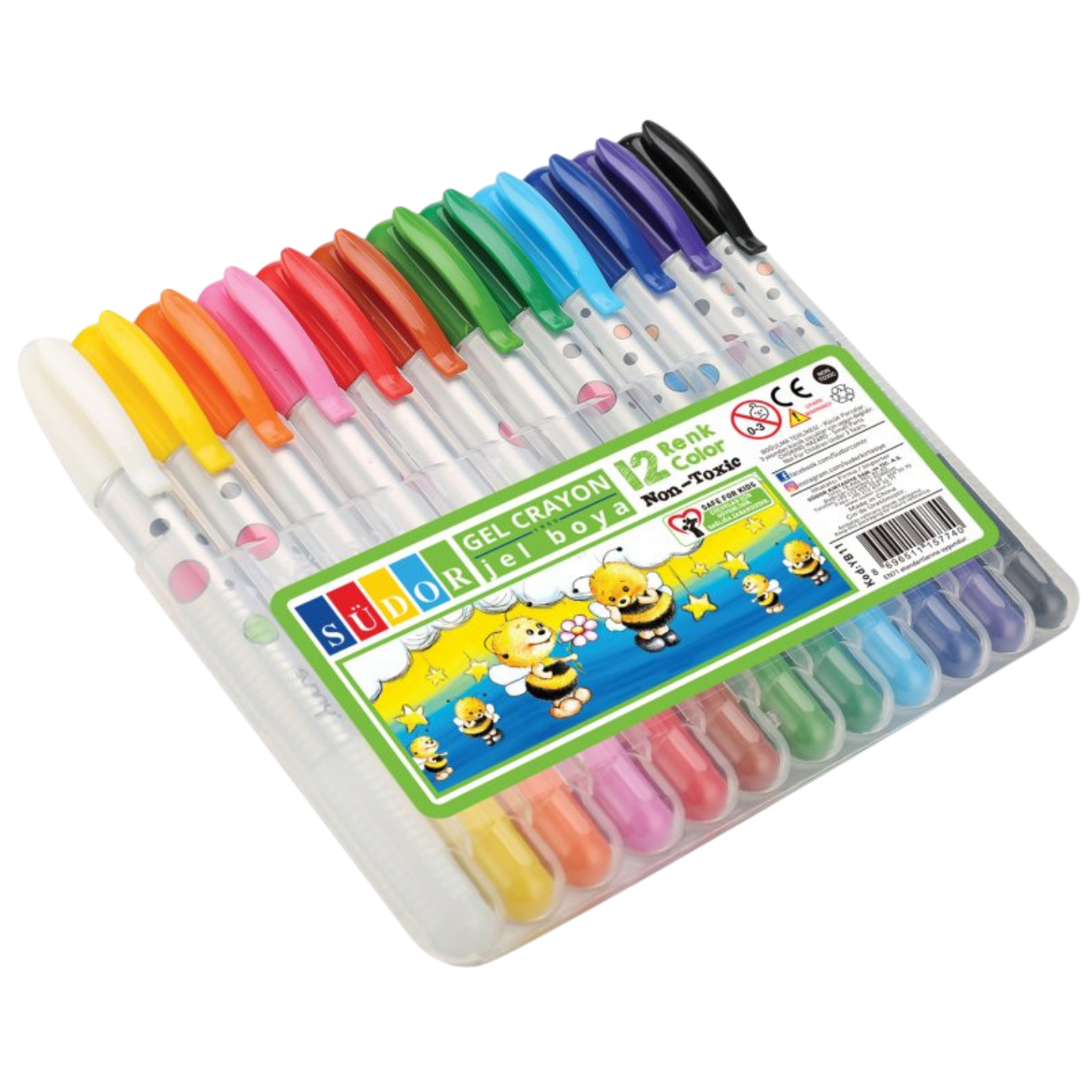 Südor Jel Boya Plastik Kutu 12 Li