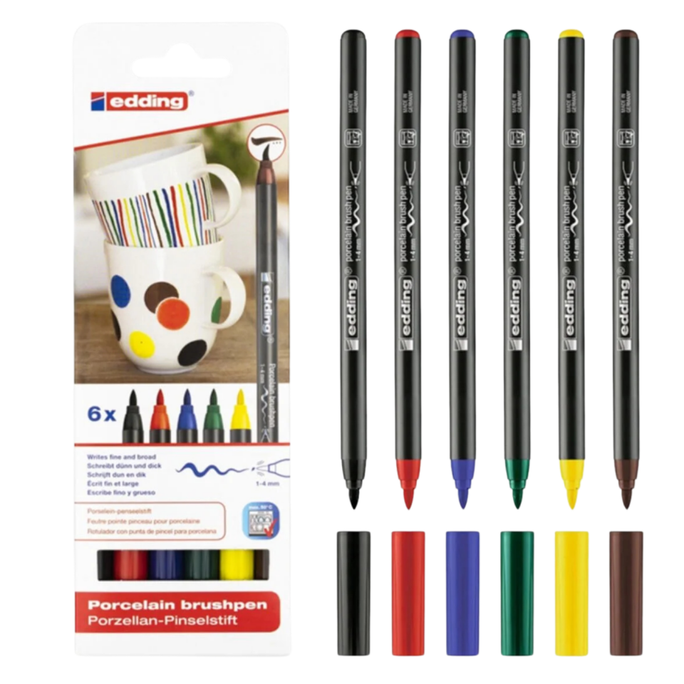 Edding Porselen Kalemi 4200K6099 Soğuk Renkler 6'lı Bls