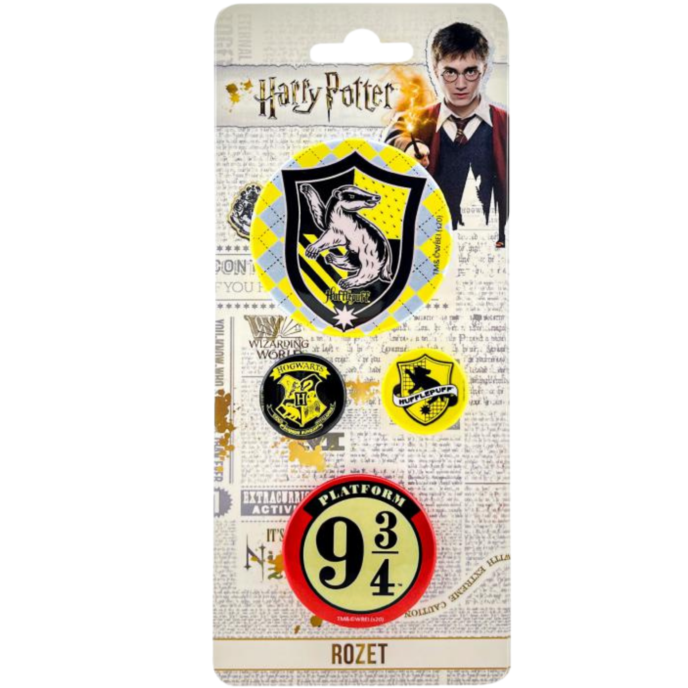 Harry Potter 4'lü Rozet Karışık Boy  3061410