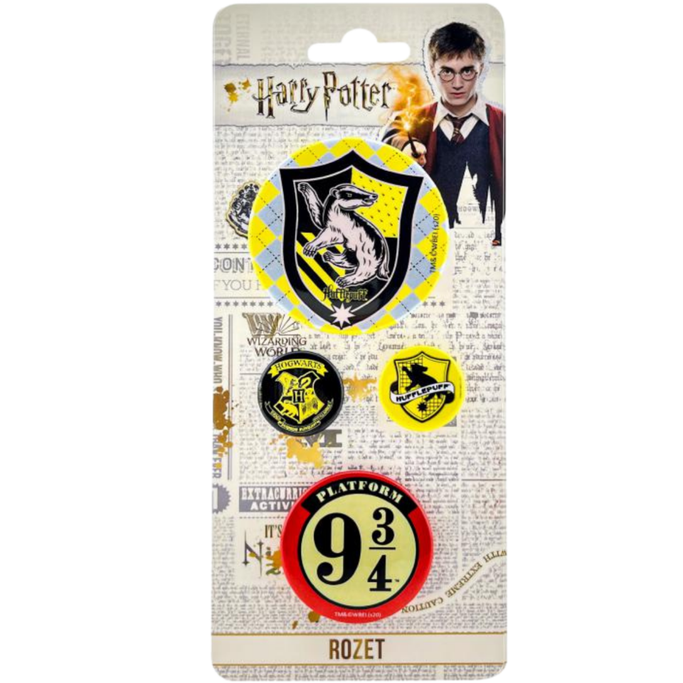 Harry Potter 4'lü Rozet Karışık Boy  3061410-03