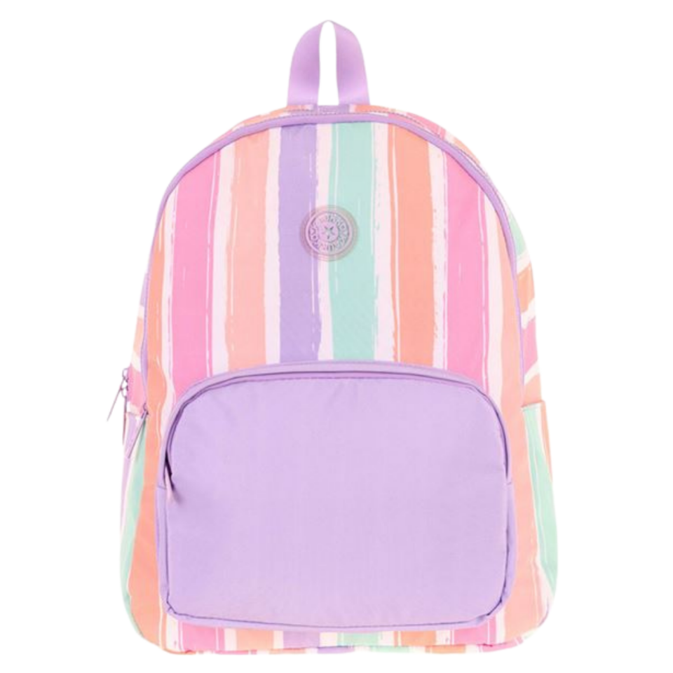 Kaukko Rainbow Okul Sırt Çantası (Line Lilac) K1801